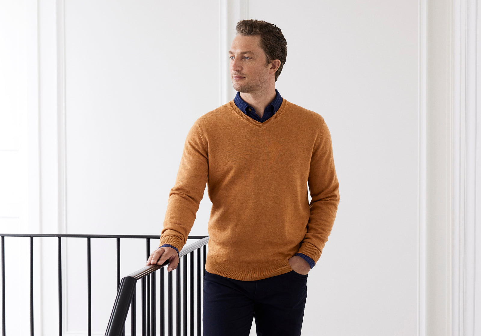 4 Different Ways to Wear a V-Neck Sweater for Men