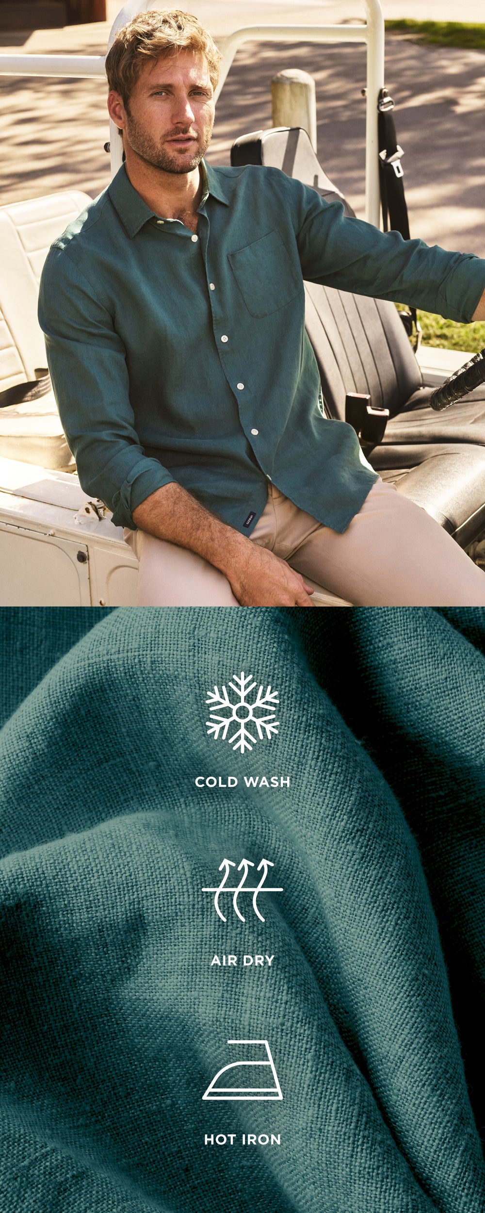 Men's pure linen Shirts