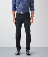 Merricks Knit Modern Fit Jeans - Black-GAZMAN