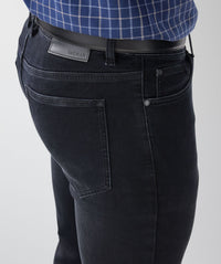 Merricks Knit Modern Fit Jeans - Black-GAZMAN