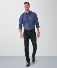 Merricks Knit Modern Fit Jeans - Black-GAZMAN