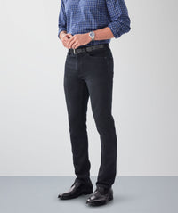 Merricks Knit Modern Fit Jeans - Black-GAZMAN
