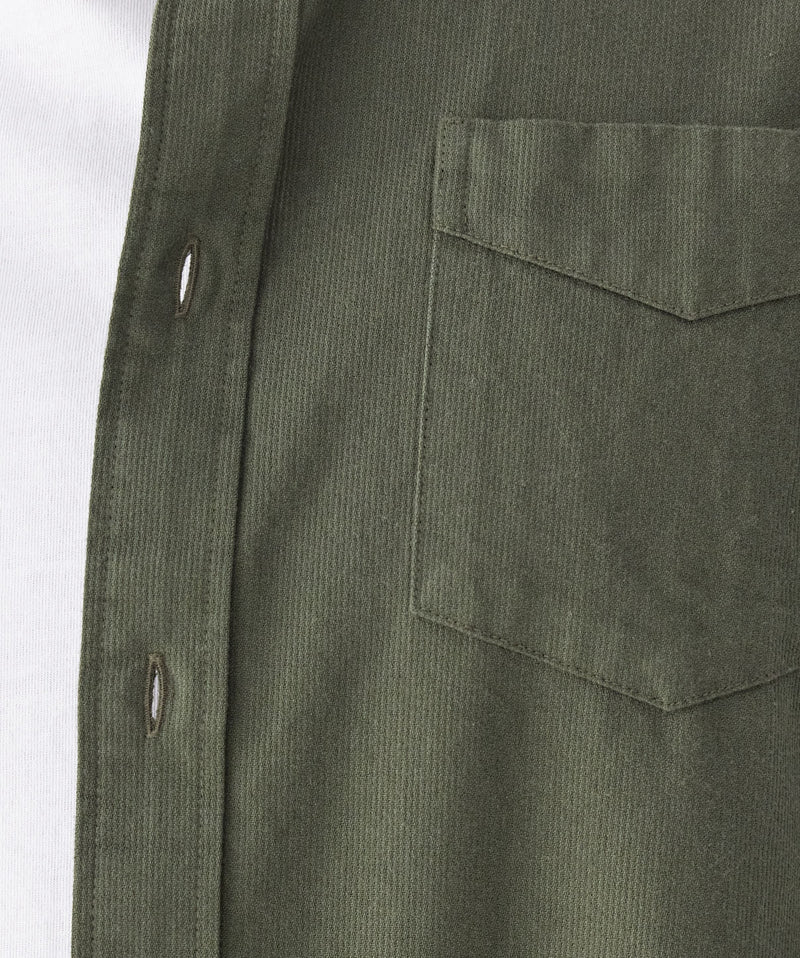 Casual Bedford Long Sleeve Shirt - Khaki-GAZMAN