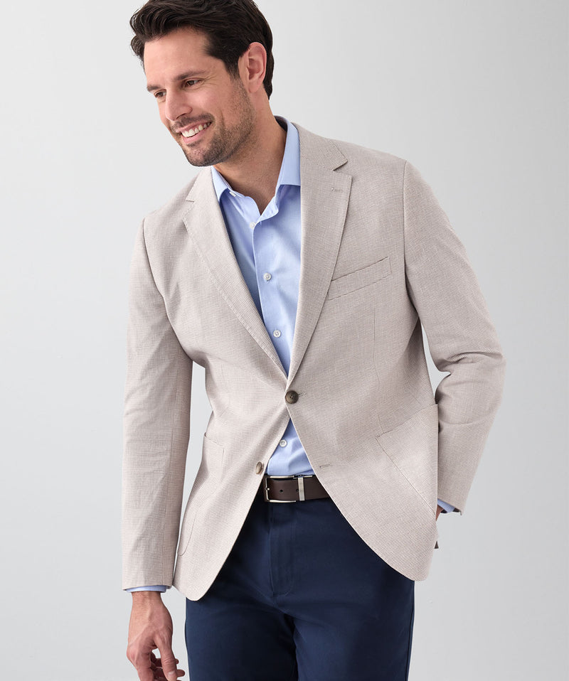 Houndstooth Sportscoat - Sand