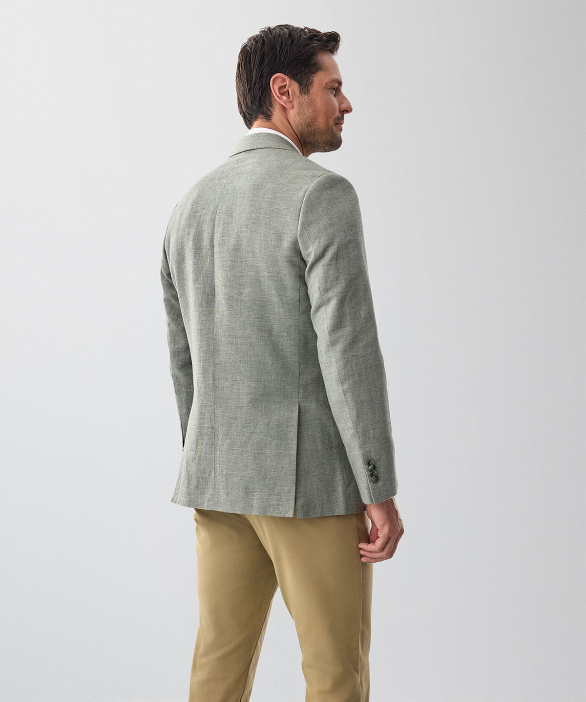 Linen Blend Sportscoat - Dark Forest-GAZMAN