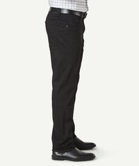Straight Stretch Jeans - Washed Black-GAZMAN-7